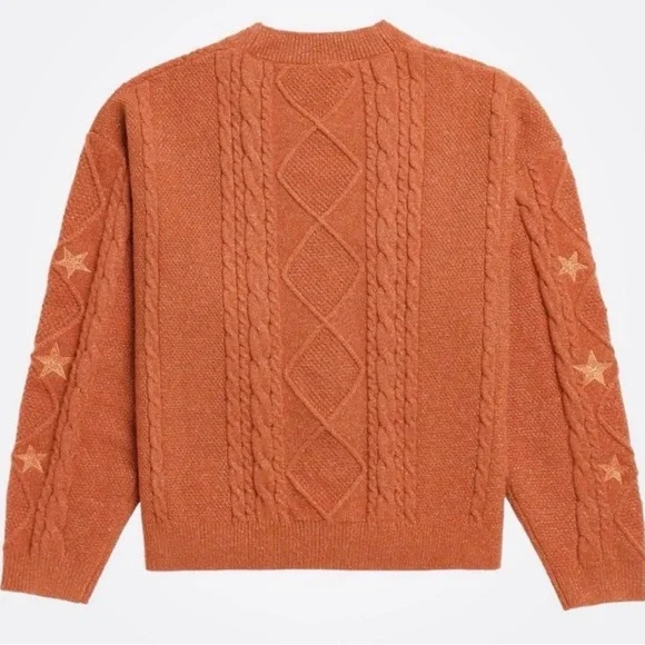 Taylor Swift Orange Cable Knit Cardigan - Life of a Showgirl - Picture 2 of 4